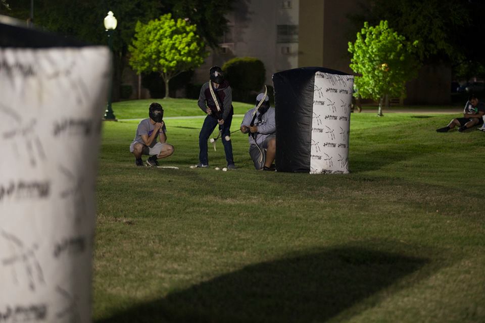 Archery tag at campus days